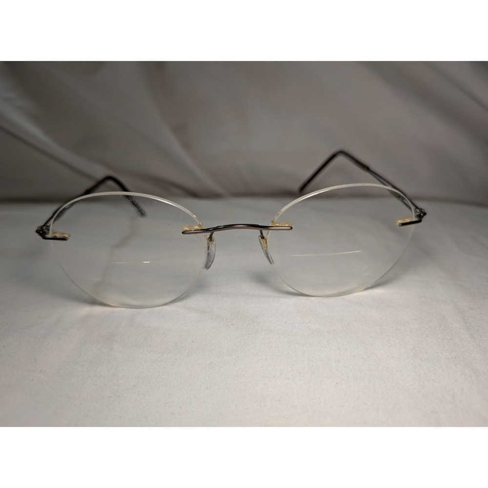 SILHOUETTE 5521 EP 6040 RIMLESS GUNMETAL BROWN AUTHENTIC EYEGLASSES 48-20